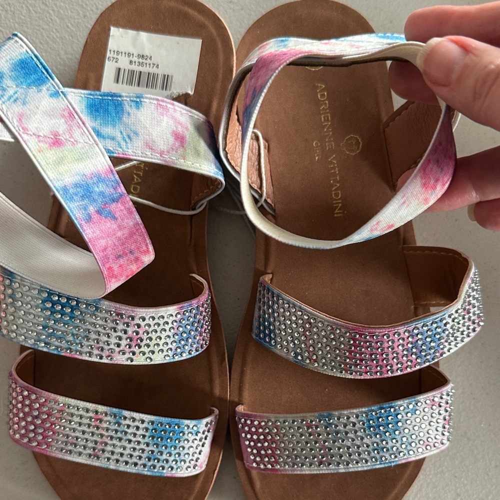 Adorable Kids Sandals with Rhinestone Straps